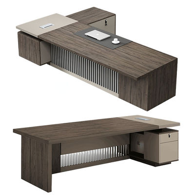 Tipo di impresa Progettazione Tavolo di ufficio in legno moderno per il CEO Boss Manager Necessità di ufficio