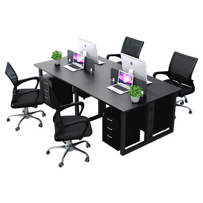 Metalli Legs Modern Multi-Person Desk Set per l'organizzazione dell'ufficio richiesto dal cliente