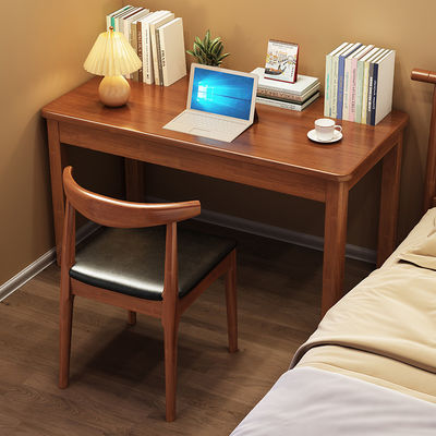 Melamina in legno massello scrivania per ufficio per computer per studio a casa e combinazione di sedia da letto