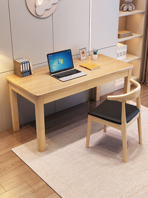 Melamina in legno massello scrivania per ufficio per computer per studio a casa e combinazione di sedia da letto