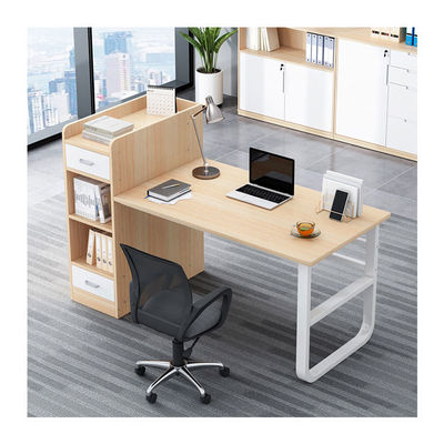 2 posti mobili da ufficio personale tavolo postazione di lavoro modulare con cassetto in stile moderno