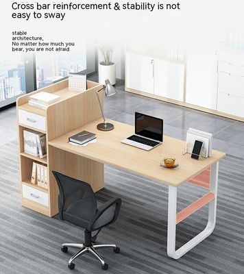 2 posti mobili da ufficio personale tavolo postazione di lavoro modulare con cassetto in stile moderno