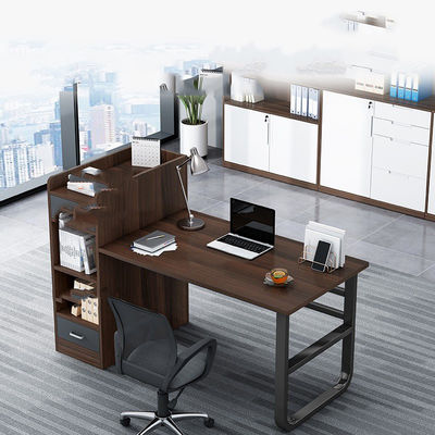 2 posti mobili da ufficio personale tavolo postazione di lavoro modulare con cassetto in stile moderno