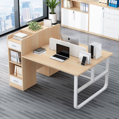 2 posti mobili da ufficio personale tavolo postazione di lavoro modulare con cassetto in stile moderno