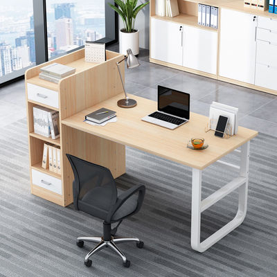 2 posti mobili da ufficio personale tavolo postazione di lavoro modulare con cassetto in stile moderno