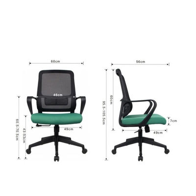 Modernizzare il tuo spazio di lavoro Comfort Grande salotto girevole con braccioli e gambe di metallo da sollevamento