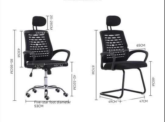 Poltrone da ufficio a maglia Poltrone PC con altezza regolabile e 3 anni di ciclo post-vendita incluso