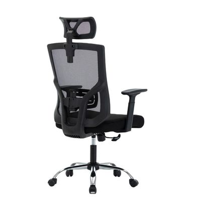 Sedia di ufficio girevole con design ergonomico e supporto posteriore regolabile