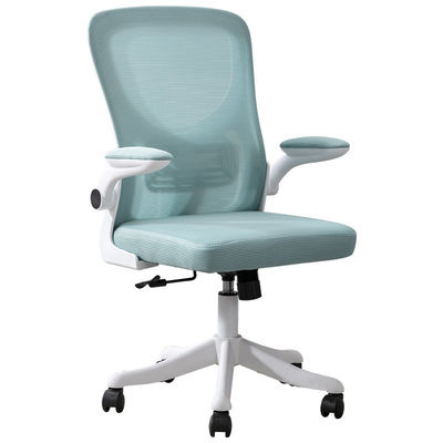 Comodo sedile da ufficio moderno a schiena alta con funzione di sollevamento e colore verde chiaro