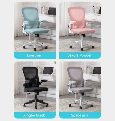 Comodo sedile da ufficio moderno a schiena alta con funzione di sollevamento e colore verde chiaro