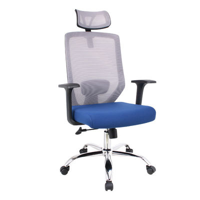 Modern Design High Back Office Chair con funzione girevole e cuscino blu OEM ODM