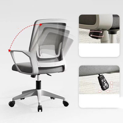 Scaffale di ufficio con appoggio per braccio reversibile con rete di rilascio lombare per comfort e supporto