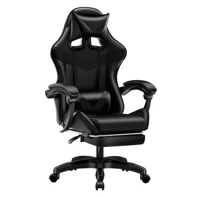 ISO9001/ISO14001 Chair di gioco nero certificato con casse di nylon in PU da 60 mm approvate da BIFMA