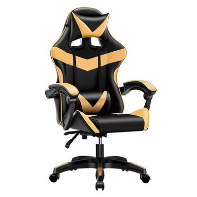 ISO9001/ISO14001 Chair di gioco nero certificato con casse di nylon in PU da 60 mm approvate da BIFMA