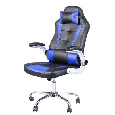 Sedile da gioco confortevole e moderno con poggiatesta e supporto lombare per adulti bianco