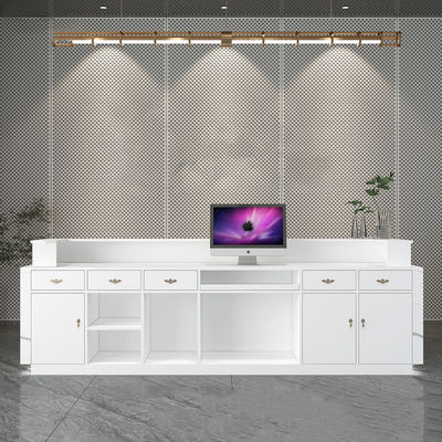 Semplicità Stylistic Stainless Steel Cashier Desk per salone di bellezza Clothing Store 10