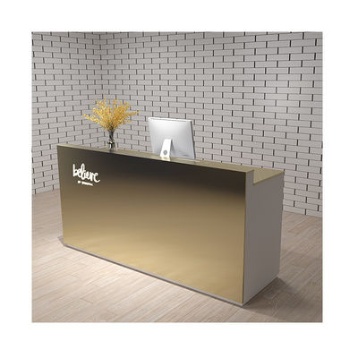 Tavolo della reception OEM con cassetti e armadi realizzati in cartone di melamina MDF/MFC E1