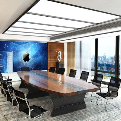 E1 MDF/MFC Melamine Board Tavola e sedia di conferenza combinazione per uffici moderni