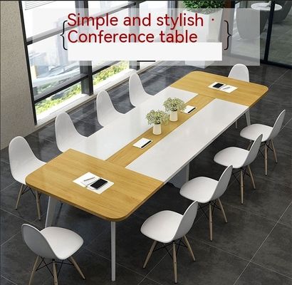 Tavola lunga moderna e semplice in stile legno PANEL Tavola di conferenze per studi di formazione aziendale