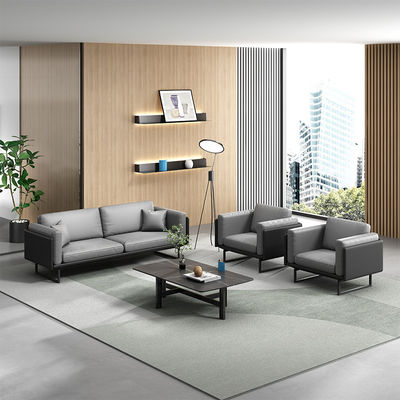 Divano leggero di lusso italiano in pelle moderna tavolo da caffè set per ufficio divano sezionale