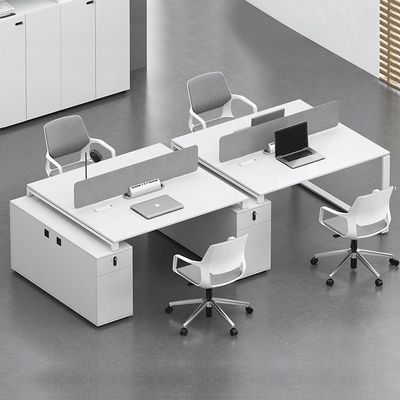 Mobili da ufficio Bianco semplice scrivania per computer per 6 persone in locali commerciali