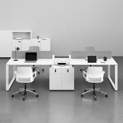 Mobili da ufficio Bianco semplice scrivania per computer per 6 persone in locali commerciali