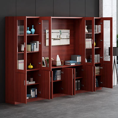 Libreria di ufficio in legno stilistico Archivio di dati per lo stoccaggio e l'esposizione commerciale