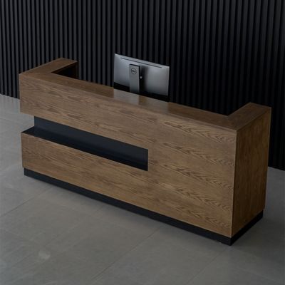Tavolo della reception in legno massello per il negozio di abbigliamento dell'albergo e la reception della società