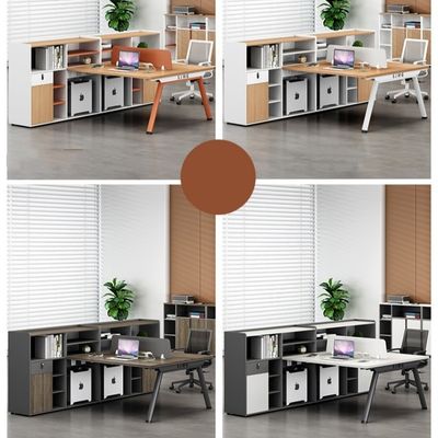 Semplice personale moderno sedile lavoro tavolo ufficio 6 quattro quattro persone ufficio stile scrivania modernità