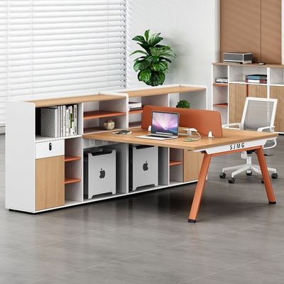 Semplice personale moderno sedile lavoro tavolo ufficio 6 quattro quattro persone ufficio stile scrivania modernità
