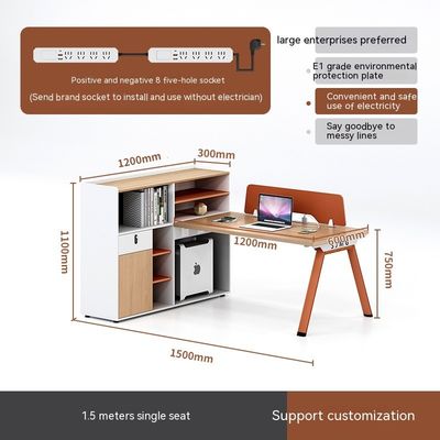 Semplice personale moderno sedile lavoro tavolo ufficio 6 quattro quattro persone ufficio stile scrivania modernità