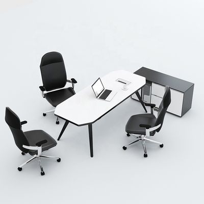 Modern Single Person Office Desk and Chair Arredamento elegante per lo spazio di lavoro del manager