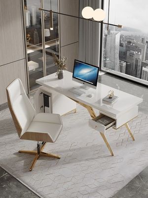 Arredamento commerciale Moderno Design Leggero Luxury Boss Scrivania con processo di lacca da forno