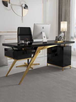 Arredamento commerciale Moderno Design Leggero Luxury Boss Scrivania con processo di lacca da forno