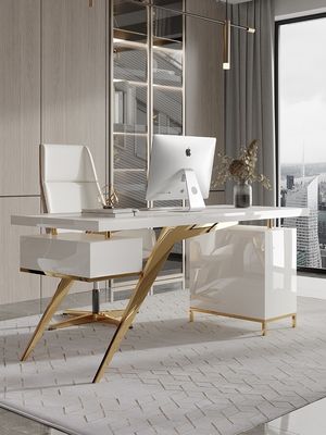Arredamento commerciale Moderno Design Leggero Luxury Boss Scrivania con processo di lacca da forno