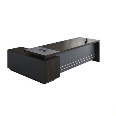 Luxury Modern Wood Design Executive L-Shaped President's Desk per mobili da ufficio