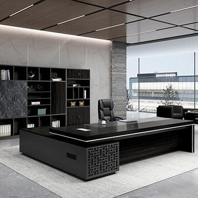 Stile Boss Desk Manager Combinazione di scrivania e sedia per mobili commerciali