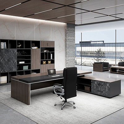 Stile Boss Desk Manager Combinazione di scrivania e sedia per mobili commerciali
