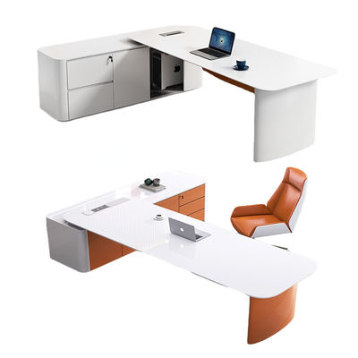 Scrivania di ufficio per dipendenti di stile semplice con e ISO9001/ISO14001 Approved Modern Boss Desk