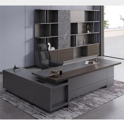 Scuola MDF Luxury Executive Office Desk Set per Arredamento Commerciale