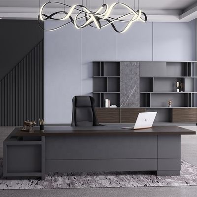 Scuola MDF Luxury Executive Office Desk Set per Arredamento Commerciale