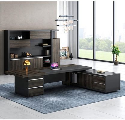 Scuola MDF Luxury Executive Office Desk Set per Arredamento Commerciale