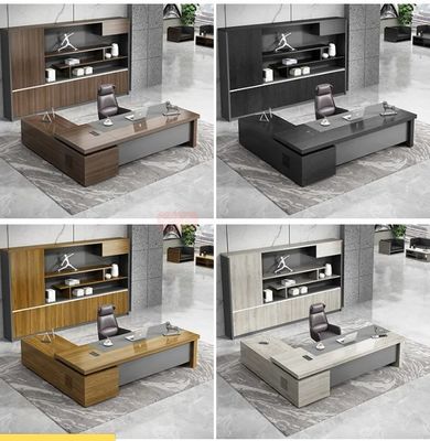 Colori personalizzati L' ufficio di lusso in legno a forma di L