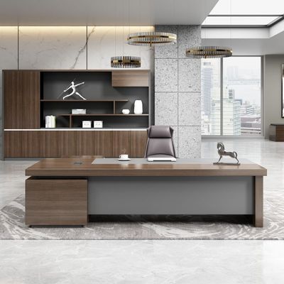 Colori personalizzati L' ufficio di lusso in legno a forma di L
