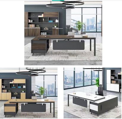 Un contenitore a forma di L per la casa ufficio esecutivo scrivania OEM