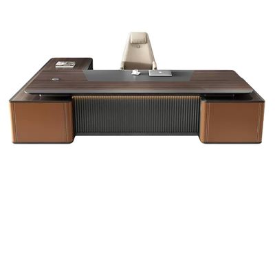 Arredamento per ufficio moderno 50 mm Spessore della parte superiore del tavolo scrivania in legno con cassetti