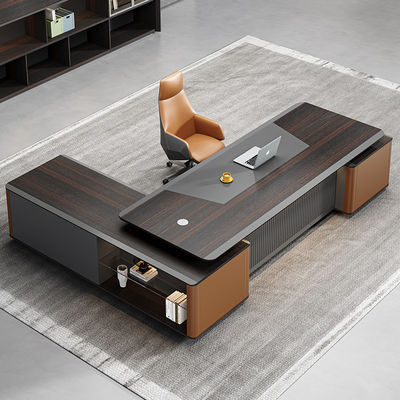 Moderni mobili in legno per grandi uffici con cassetti e certificazione ISO9001/ISO14001