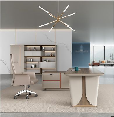 Melamina Superficie Boss scrivania per mobili personalizzati dimensione L Forma scrivania per computer moderna
