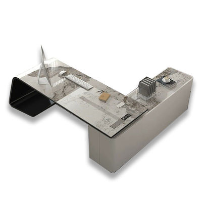 Strong Executive Boss Luxury Office Desk in grigio per Home Office o Office Building