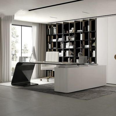 Strong Executive Boss Luxury Office Desk in grigio per Home Office o Office Building